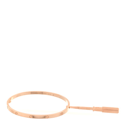 Cartier 18K Pink Gold Small LOVE Bracelet 19 3 of 7