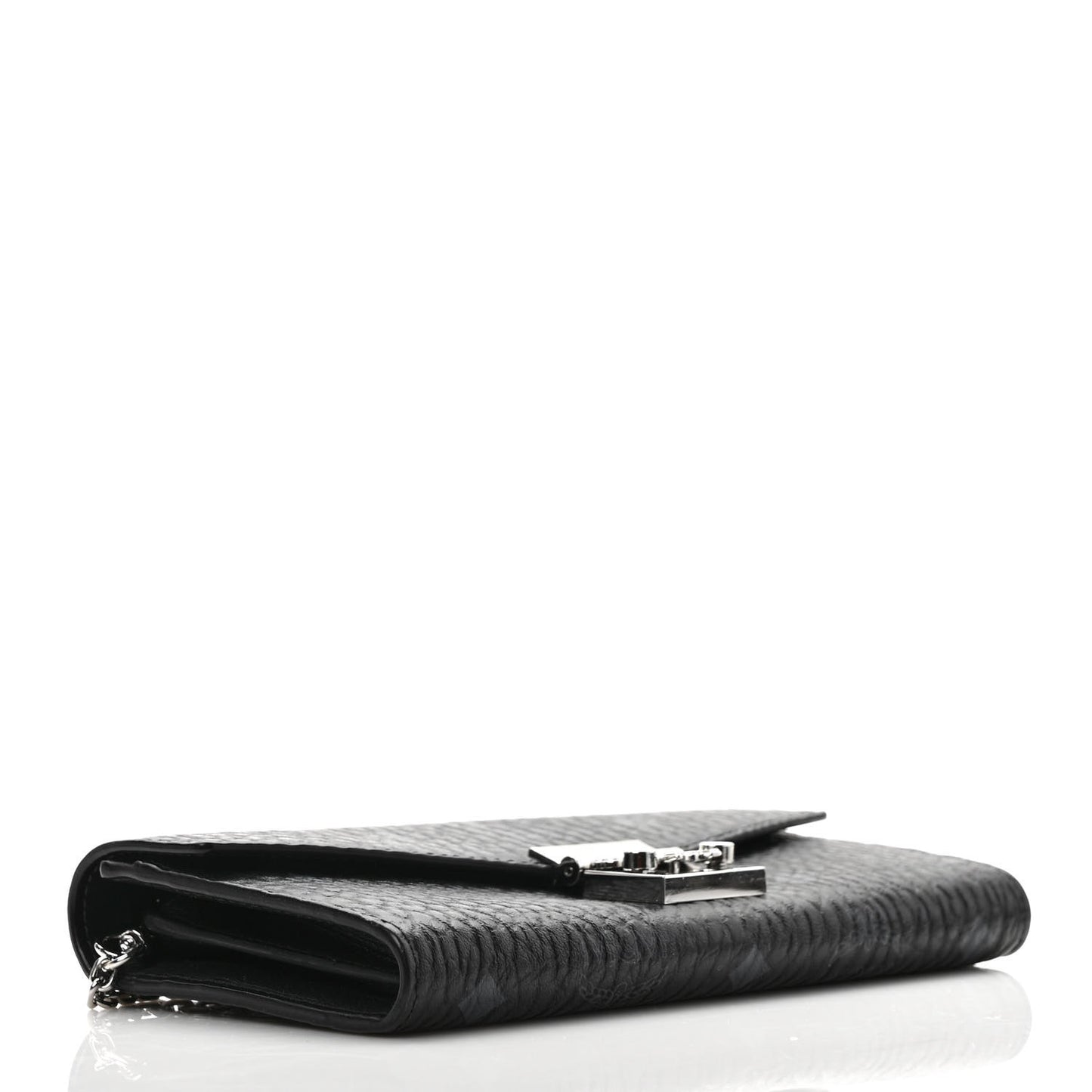 Visetos Large Patricia Wallet On Chain Black
