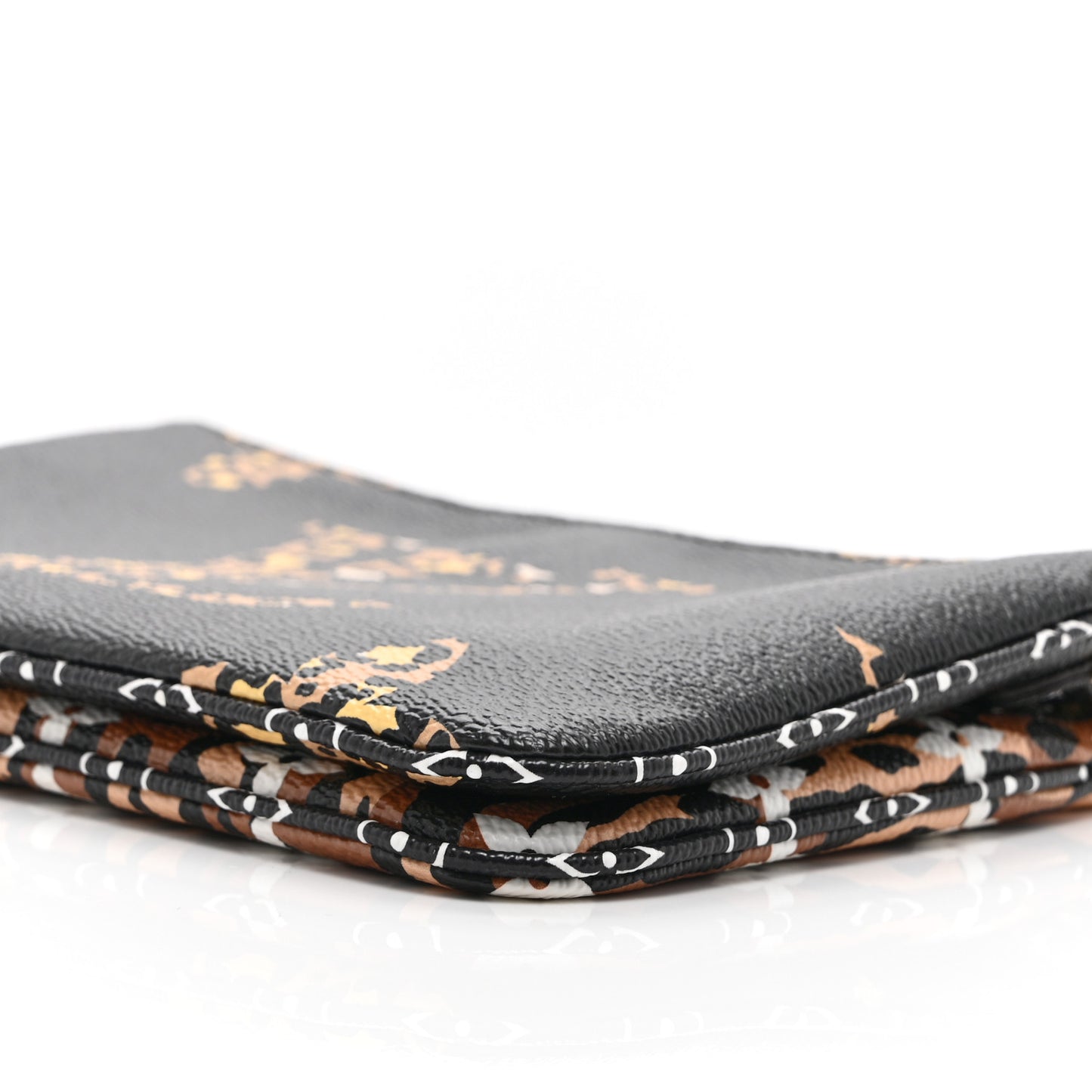 Monogram Giant Jungle Pochette Double Zip Black