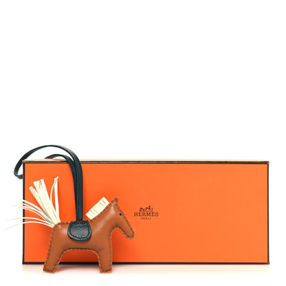 Hermes Milo Lambskin Grigri Rodeo Horse Bag Charm PM Gold Vert Cypress Vert Fizz 4 of 4