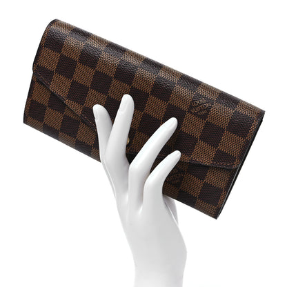 Louis Vuitton Damier Ebene Sarah Wallet NM 2 of 7