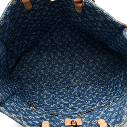 Louis Vuitton Monogram Denim Onthego MM Blue 5 of 9
