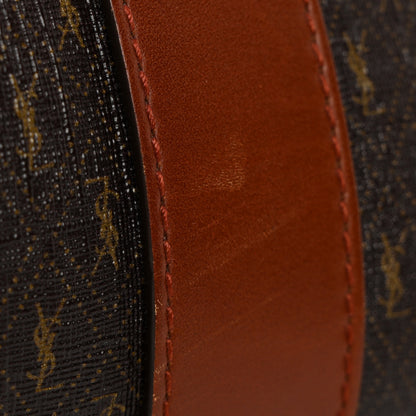 Saint Laurent Canvas Smooth Calfskin Le Monogramme Duffle Chestnut 12 of 14