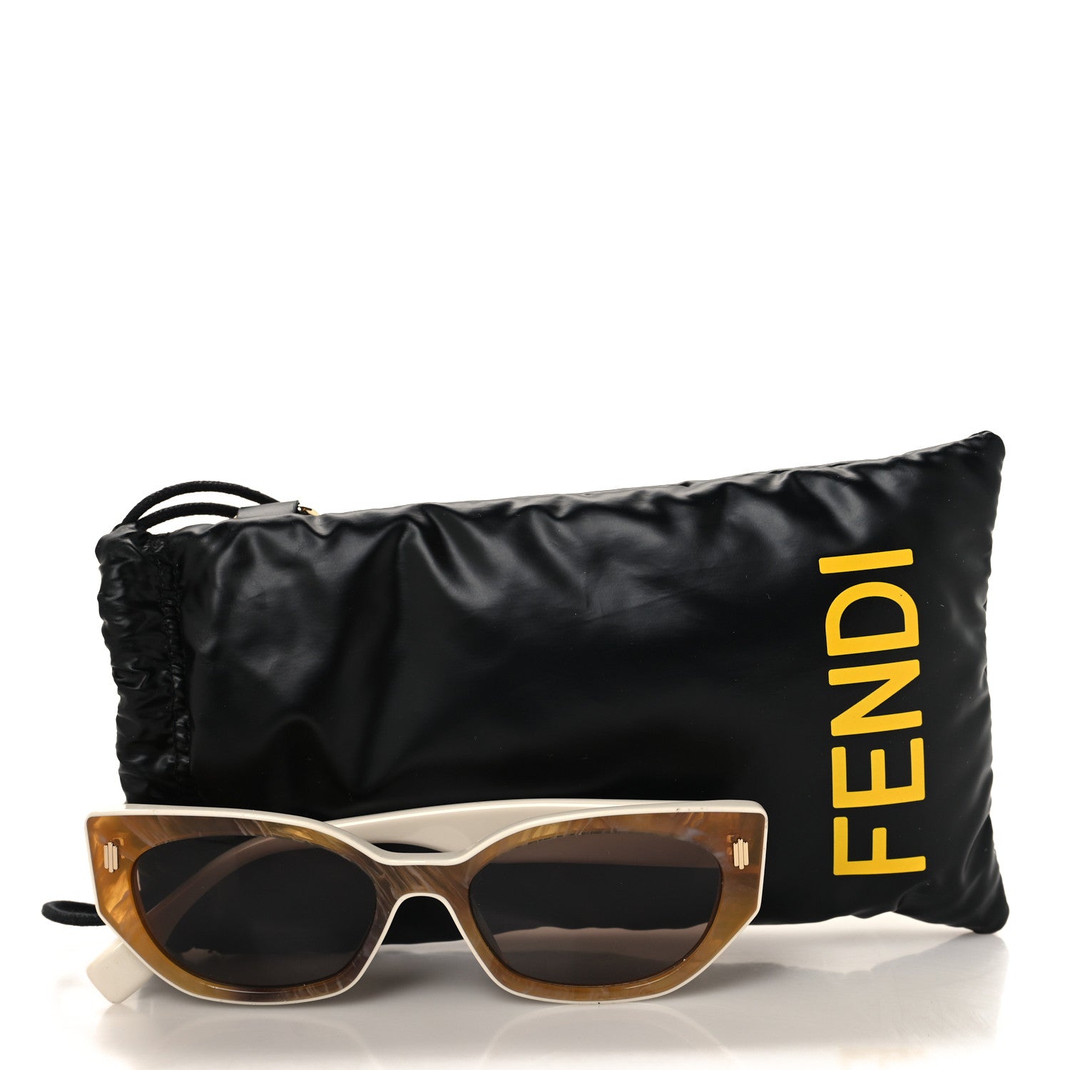 Fendi Acetate Fendi Bold Sunglasses FE40018I White 8 of 8