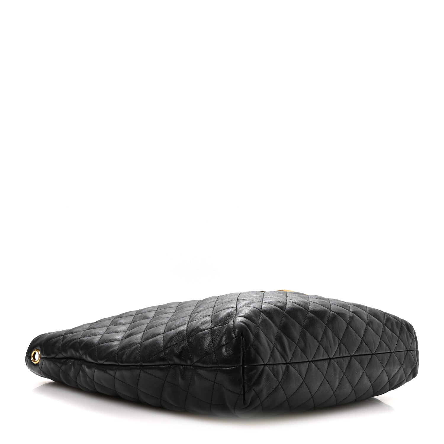 Saint Laurent Lambskin Quilted Maxi Icare Shopping Tote Black 3 of 9