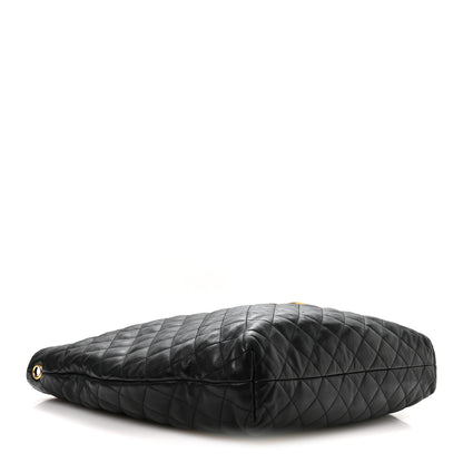 Saint Laurent Lambskin Quilted Maxi Icare Shopping Tote Black 3 of 9