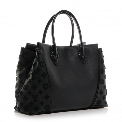 Louis Vuitton Veau Cachemire Tote W PM Black 3 of 7