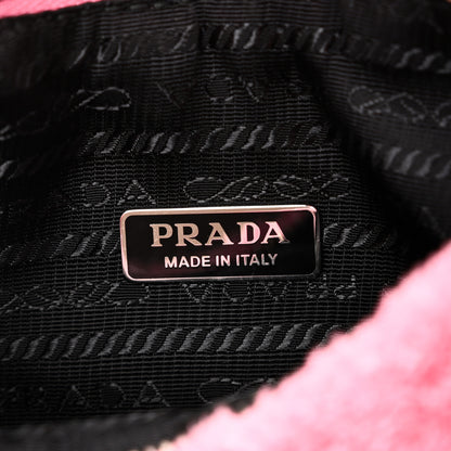 Prada Terry Cloth Mini Re-Edition 2000 Bag Petalo Black 7 of 10