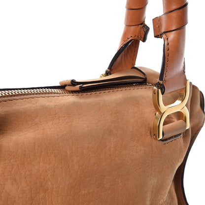 Chloe Nubuck Calfskin Medium Marcie Satchel Brown Sugar 12 of 12