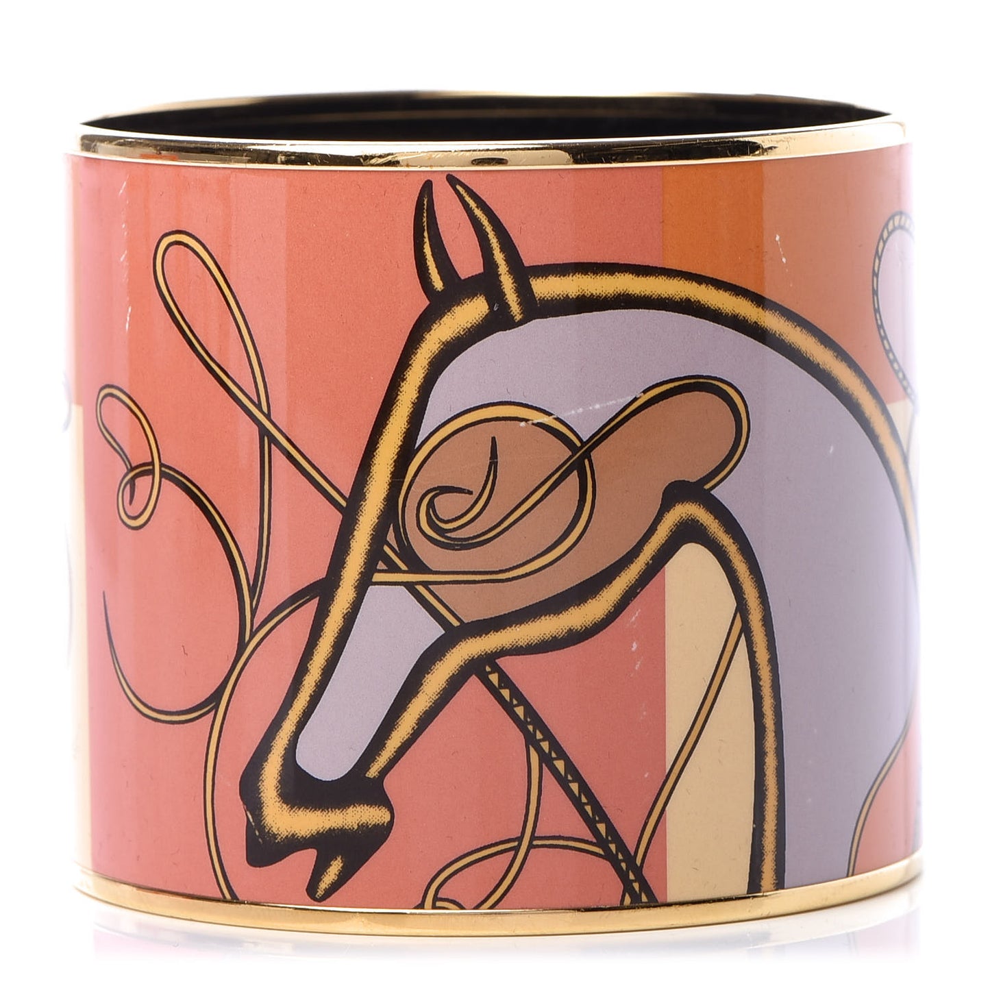 Enamel Printed Mega Wide Coup De Fouet Bracelet 65