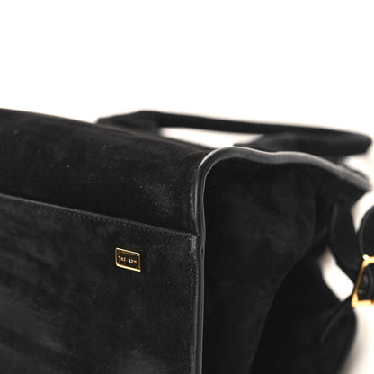 The Row Suede Soft Margaux 10 Bag Black 9 of 11