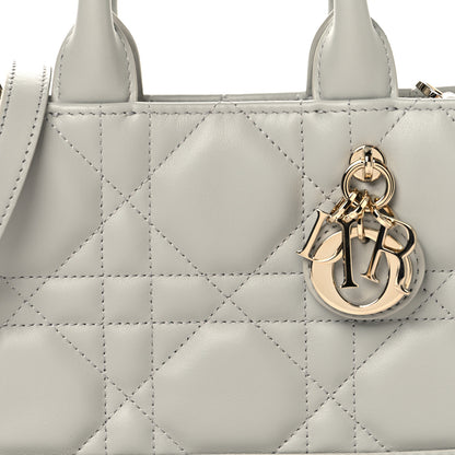 Christian Dior Calfskin Macrocannage Mini Book Tote Grey 8 of 10