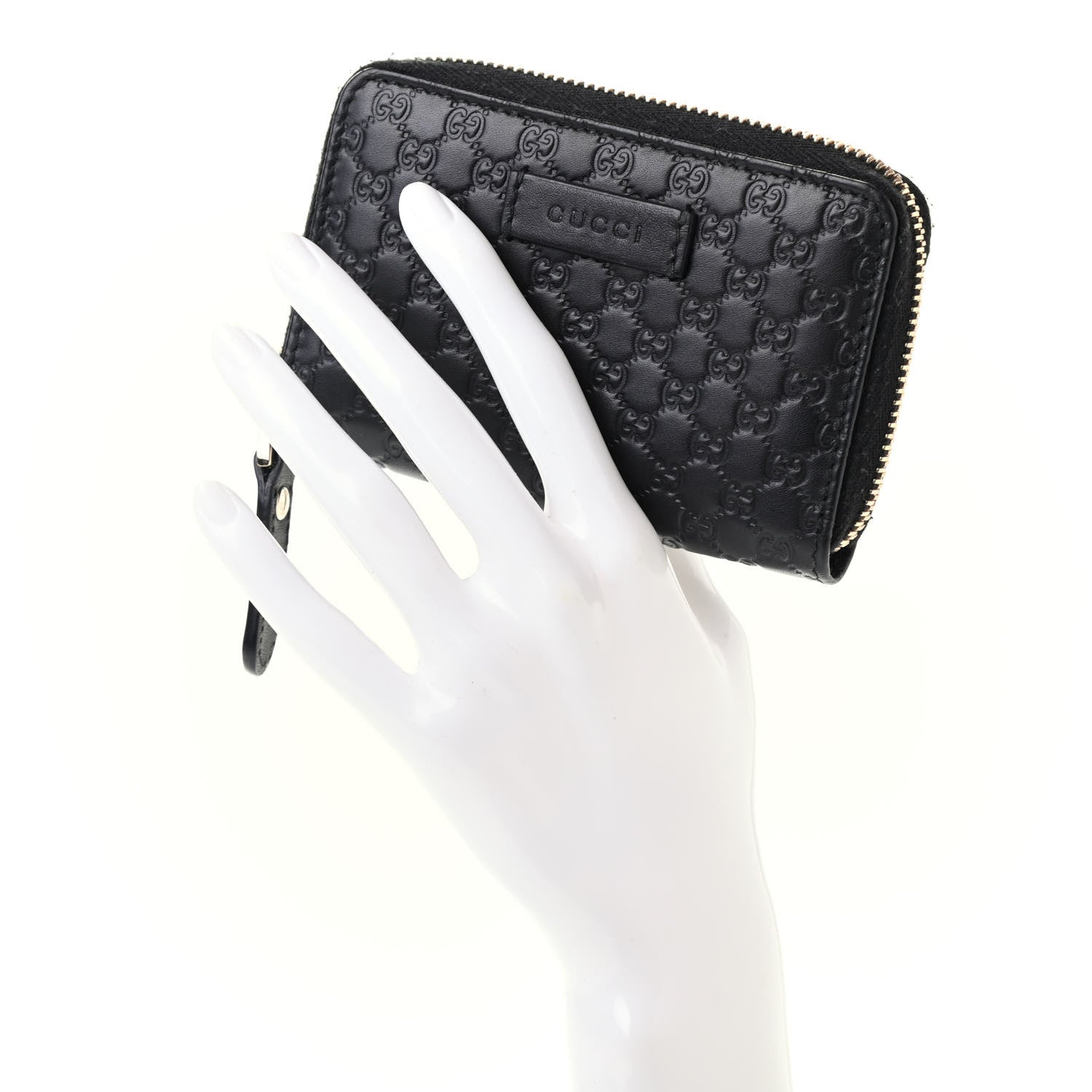 Gucci Microguccissima Zip Around Card Case Black 2 of 8