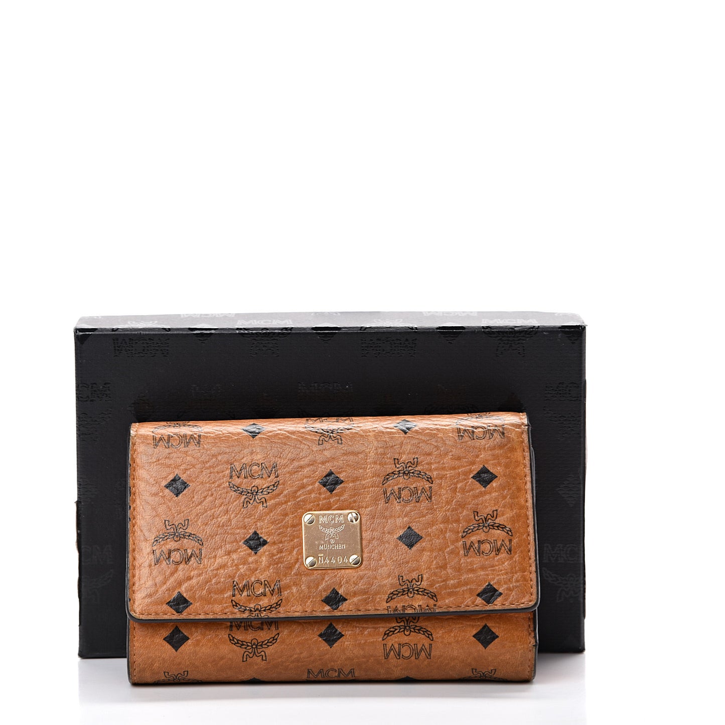 Visetos Tri-Fold Wallet Cognac