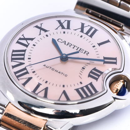 Cartier Stainless Steel 18K Pink Gold Pink Mother of Pearl 36mm Ballon Bleu De Cartier Automatic Watch 9 of 9