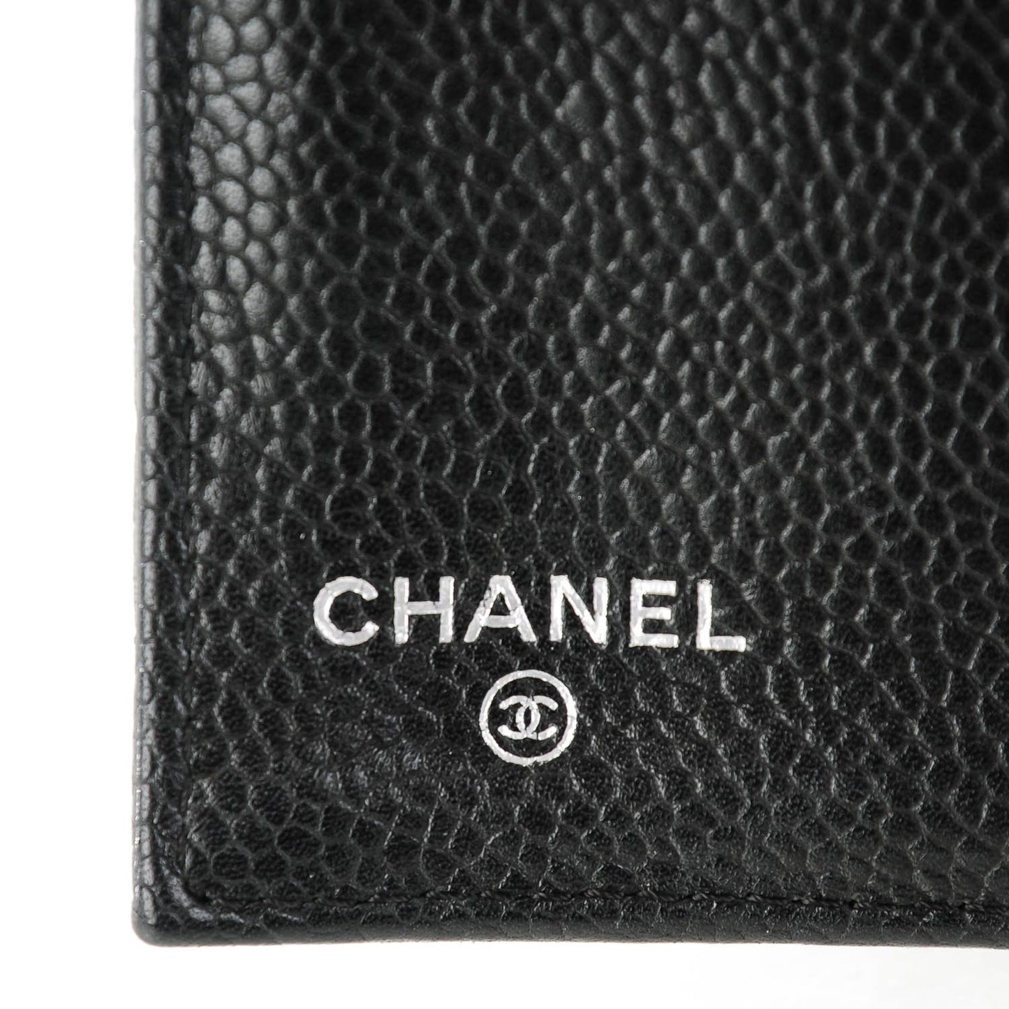 Caviar Quilted Large Flap Wallet Black
