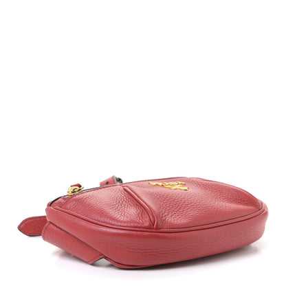 Prada Vitello Daino Small Belt Bag Rosso 10 of 26