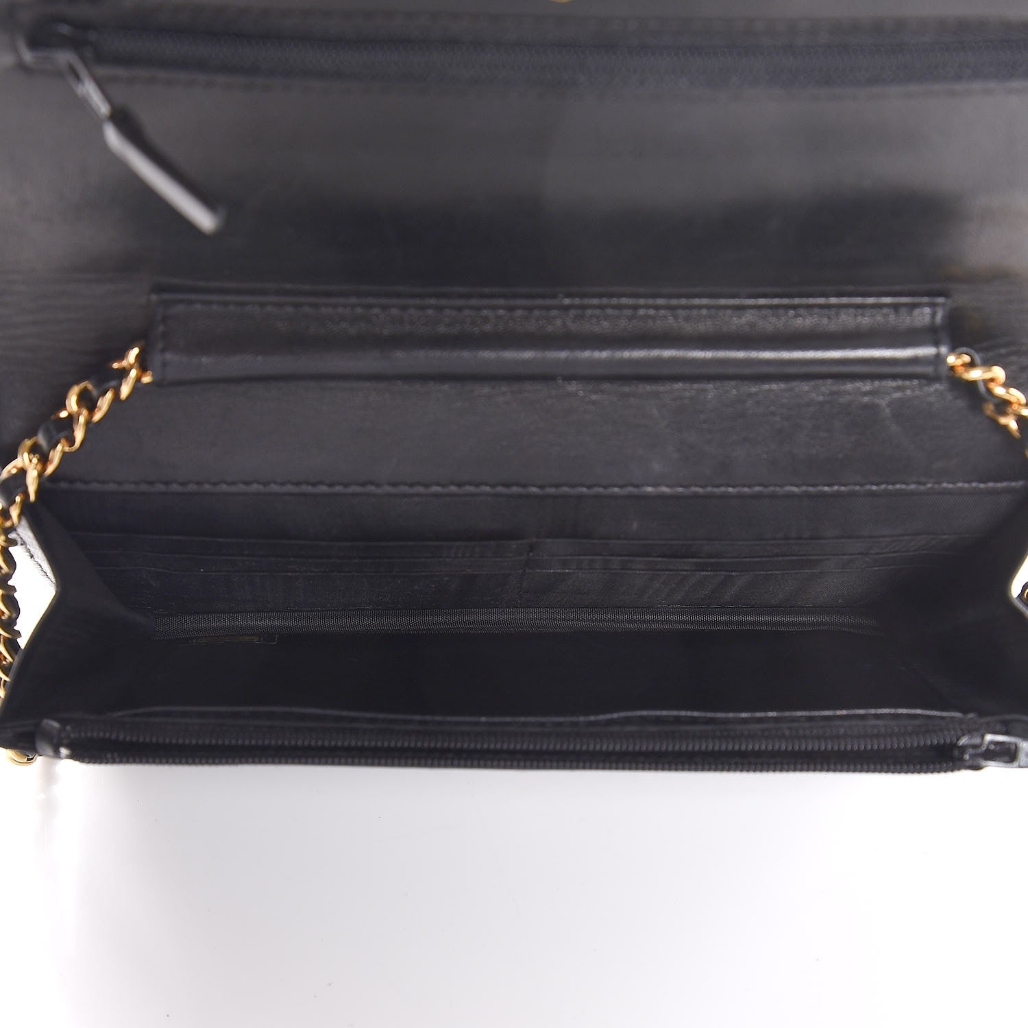 Chanel Caviar Timeless CC Wallet On Chain WOC Black 5 of 9