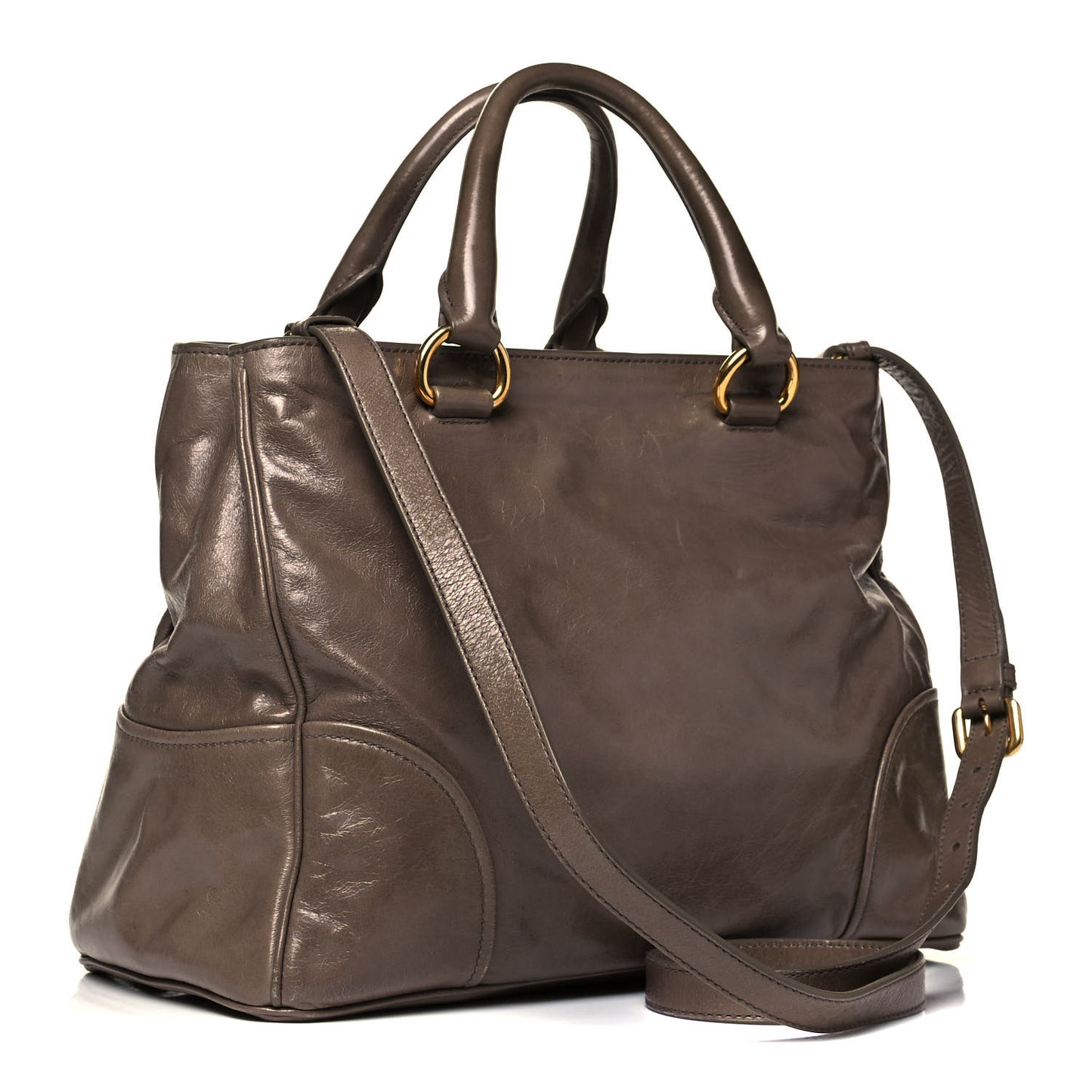 Vitello Shine Tote Giunco