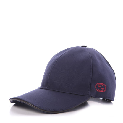 Gucci Cotton Web Baseball Hat S Navy 1 of 7