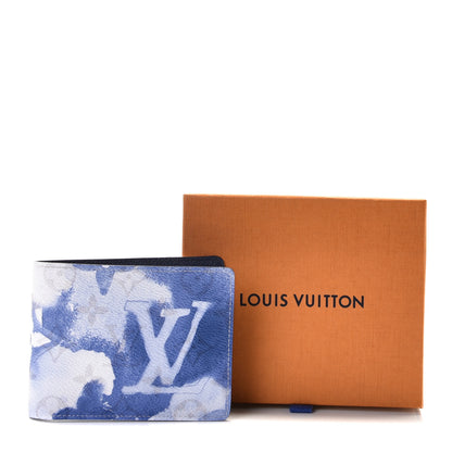 Louis Vuitton Monogram Watercolor Multiple Wallet Blue 6 of 6