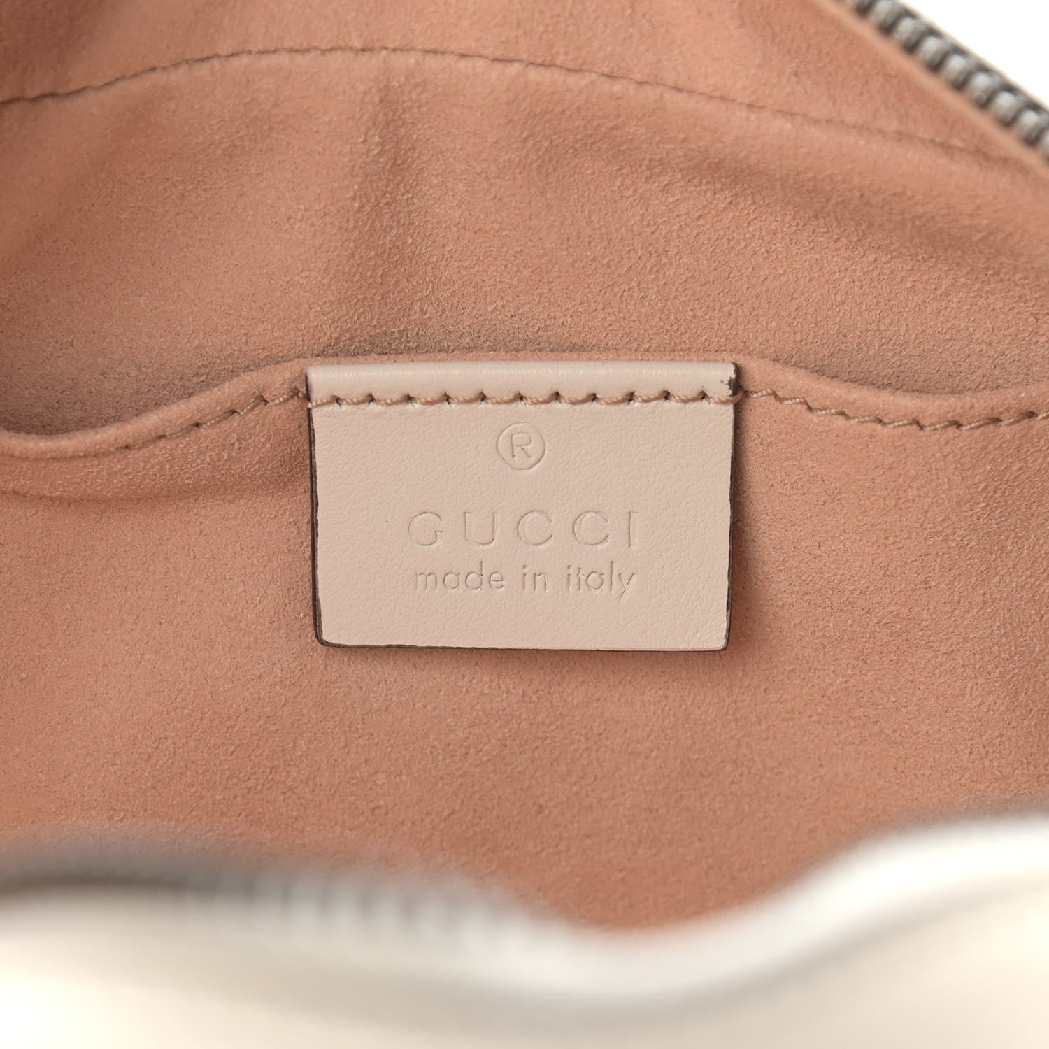 Gucci Calfskin Matelasse Small GG Marmont Chain Shoulder Bag White 6 of 10