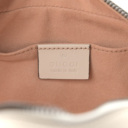 Gucci Calfskin Matelasse Small GG Marmont Chain Shoulder Bag White 6 of 10