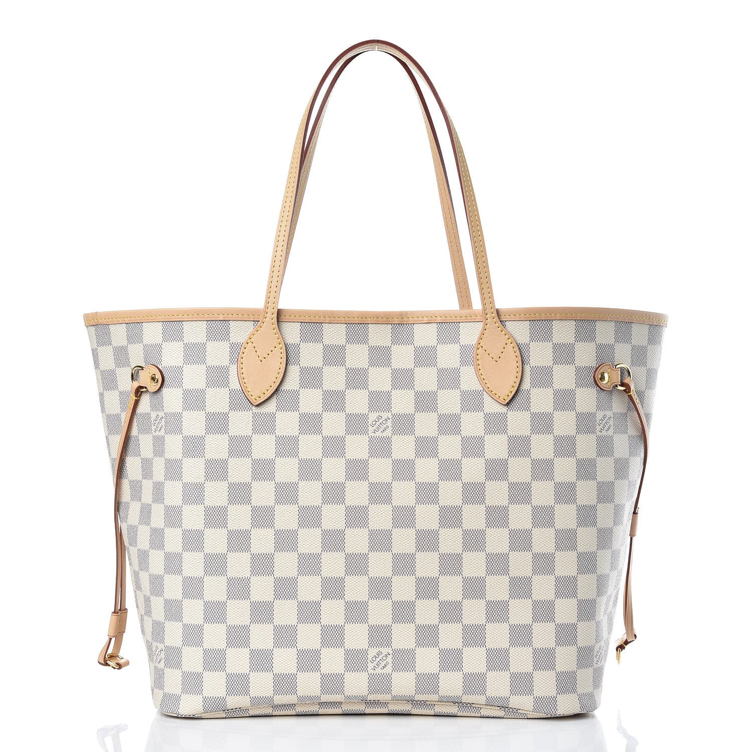 Louis Vuitton Damier Azur Neo Neverfull MM Rose Ballerine 3 of 11