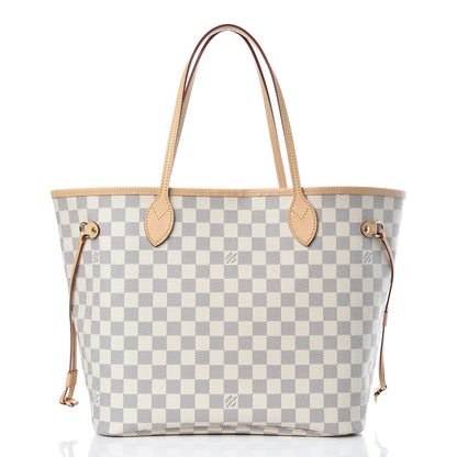 Louis Vuitton Damier Azur Neo Neverfull MM Rose Ballerine 3 of 11