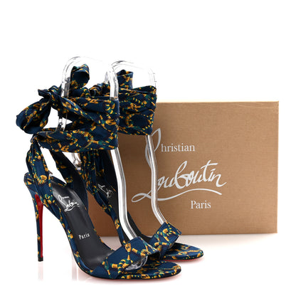 Christian Louboutin Crepe Satin Naja Chain 100 Sandal 41 Obscure 9 of 9