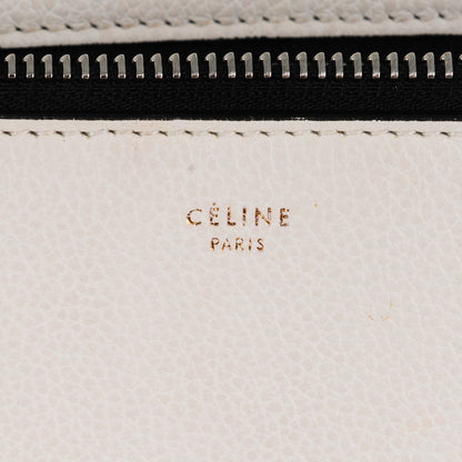 Celine Grained Calfskin Medium Edge Shoulder Bag White 6 of 10