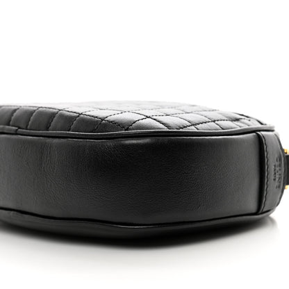 Celine Calfskin Quilted Small C Charm Bag Black 10 of 10