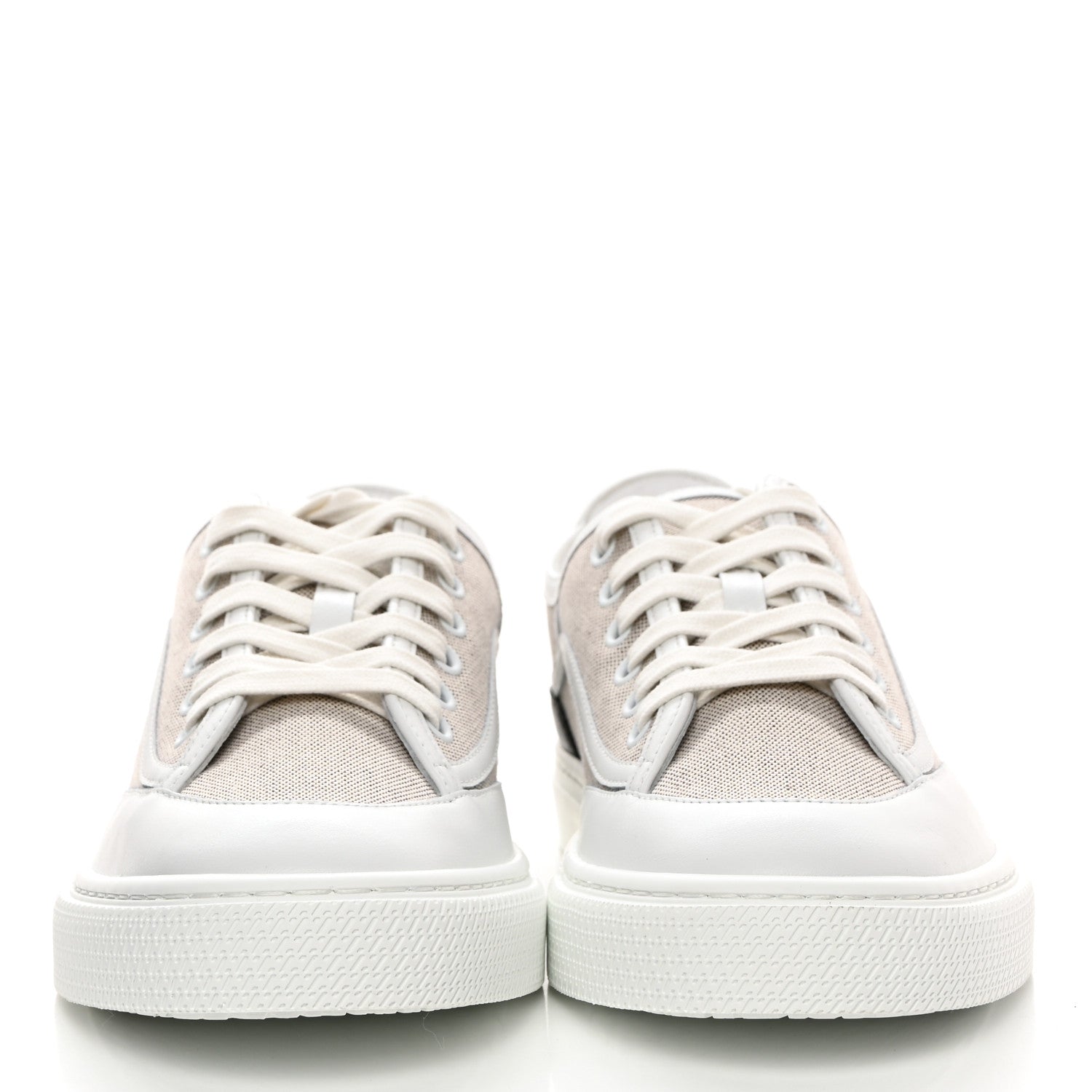 Hermes Canvas Calfskin Get Sneakers 38 Prunoir Blanc 2 of 8
