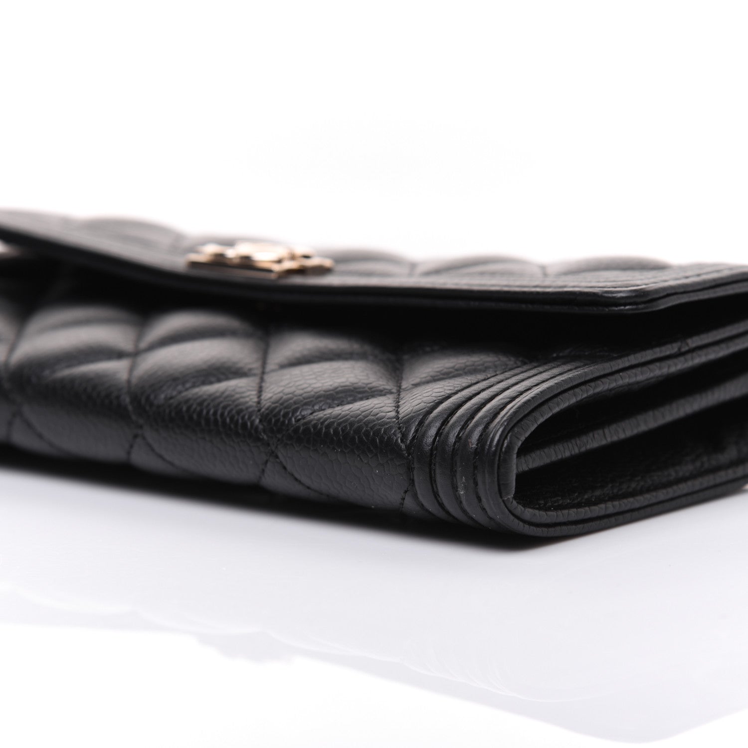 Chanel Caviar Quilted Long Boy Flap Wallet Black 7 of 14