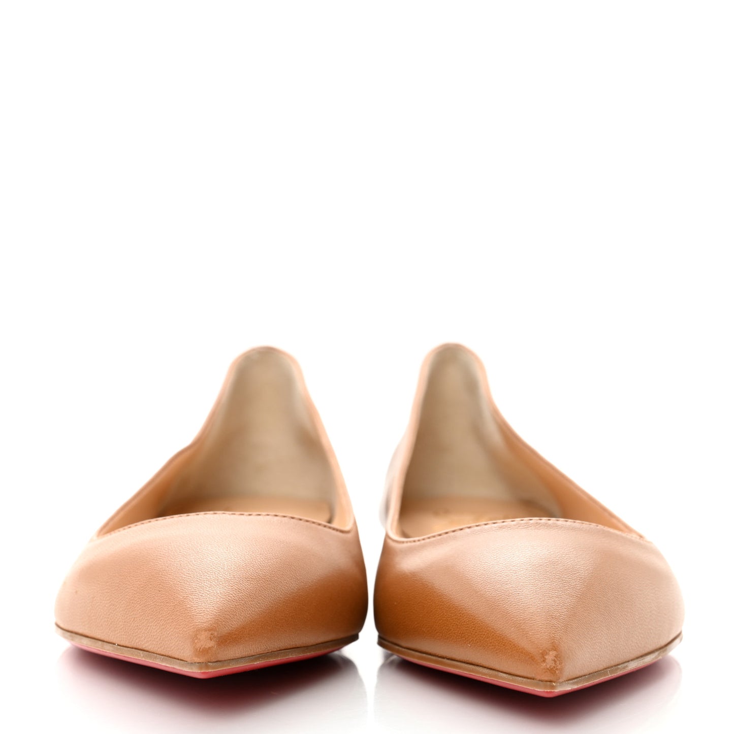 Shiny Nappa Ballalla Flats 37 Cafe Creme