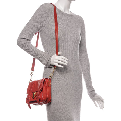 Proenza Schouler Lambskin PS1 Mini Pouch Messenger Fire Red 2 of 8