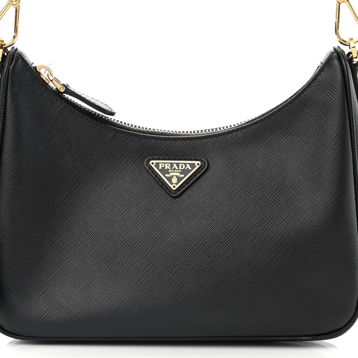 Saffiano Lux Re-Edition 2005 Shoulder Bag Black