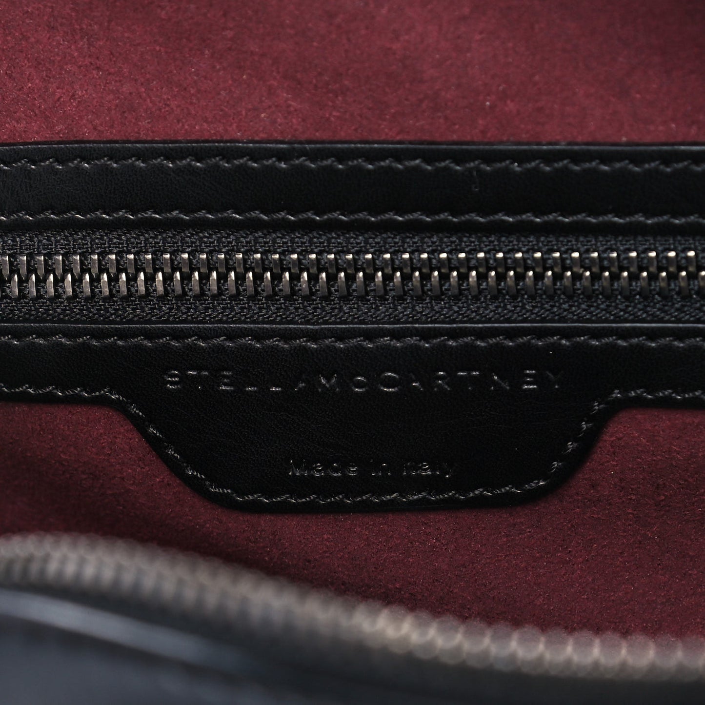 Eco Alter Nappa Mini Falabella Box Bird Top Handle Bag Black