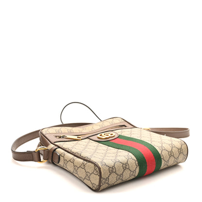 Gucci GG Supreme Monogram Web Small Ophidia Messenger Bag Brown 4 of 12