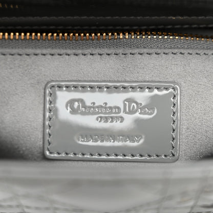 Christian Dior Patent Cannage Small Lady Dior Grey Stone 6 of 9