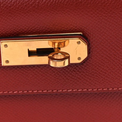 Hermes Epsom Kelly Sellier 28 Rouge Grenat 18 of 19