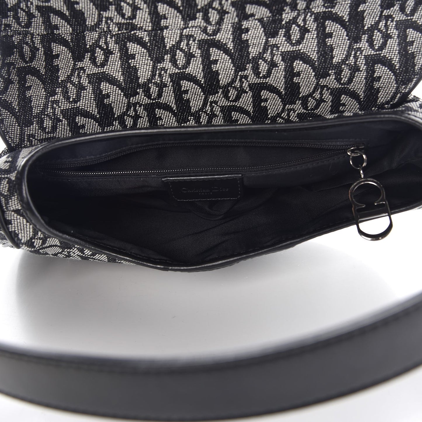 Monogram Saddle Bag Black