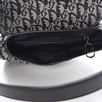 Christian Dior Monogram Saddle Bag Black 5 of 7