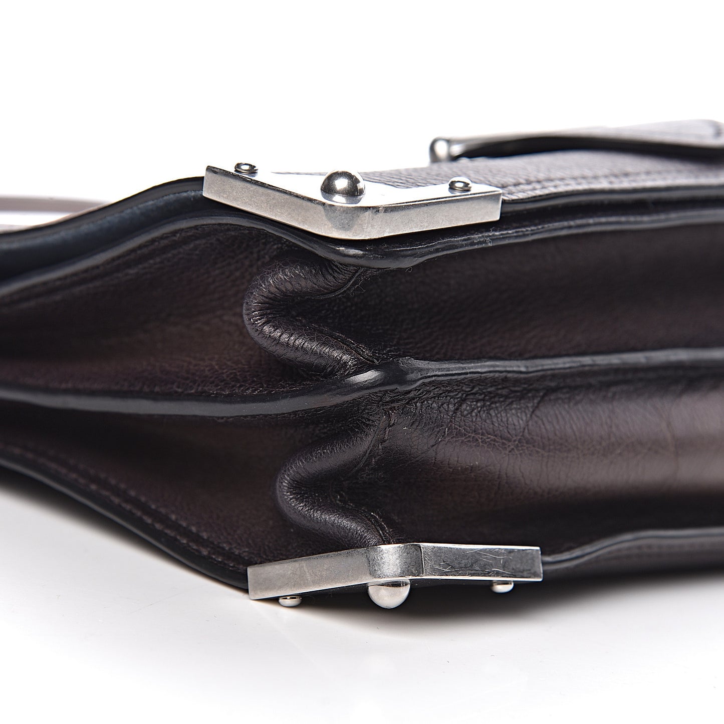 Glace Calfskin Sfumata Cahier Bag Argilla Astrale