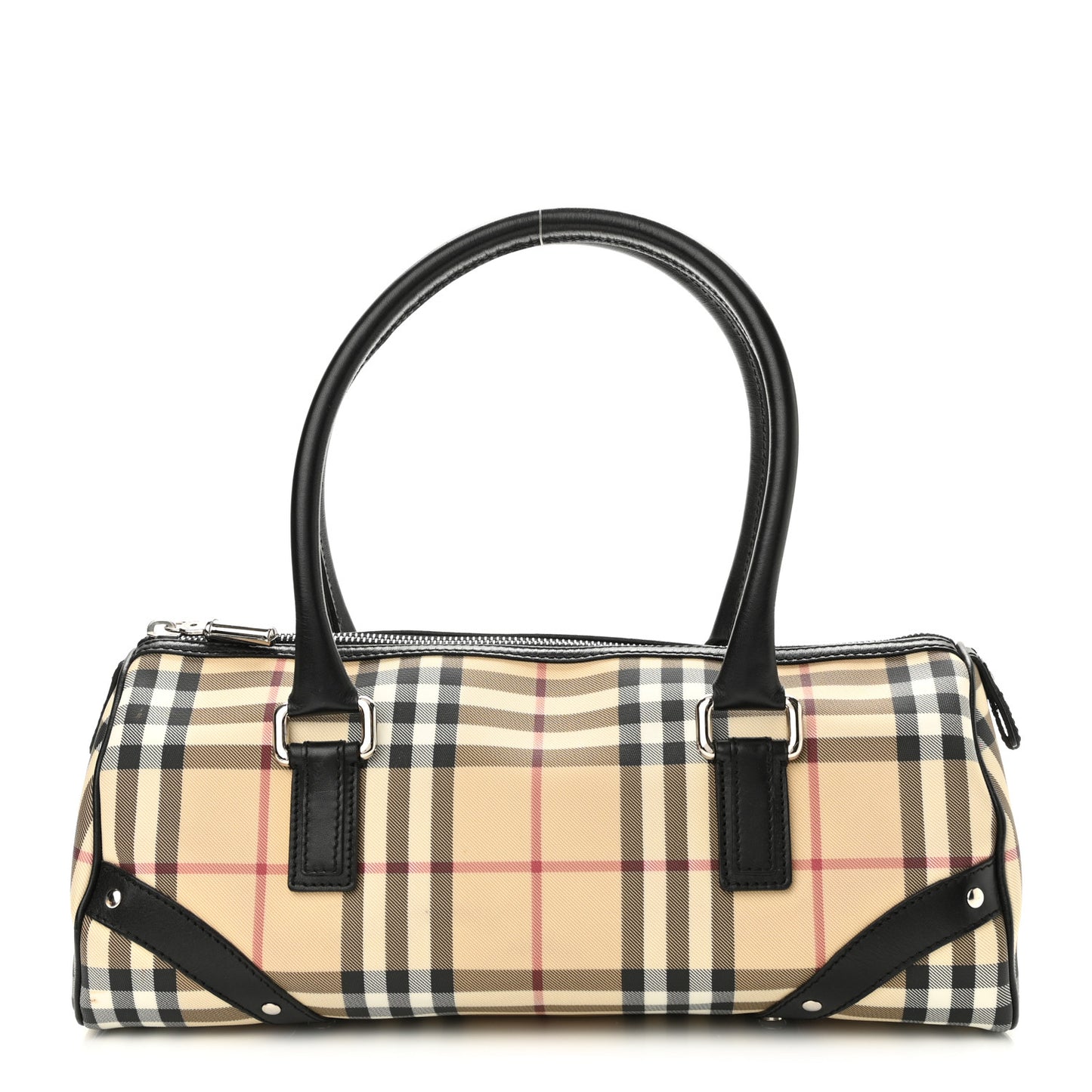 House Check Studded Bowler Black