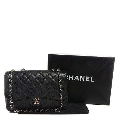 Chanel Caviar Jumbo Single Flap Black 5 of 9