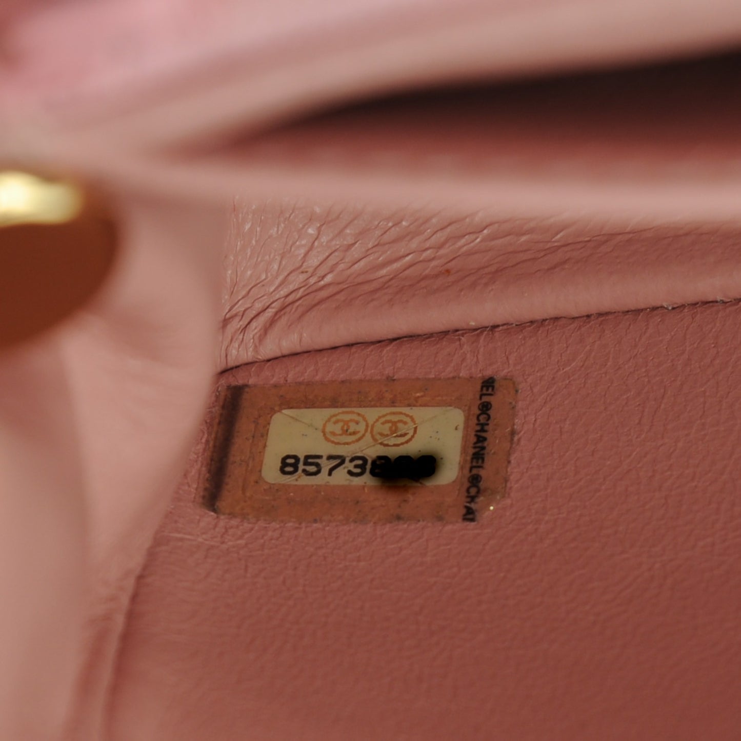 Lambskin Quilted Mini Square Flap Pink