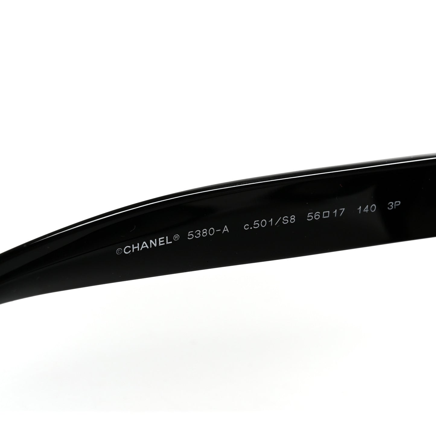Acetate Polarized Square CC Sunglasses 5380-A Black