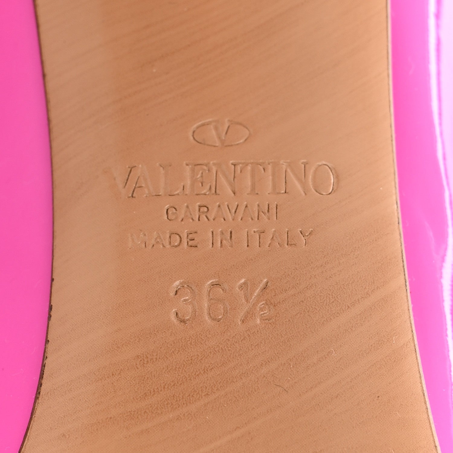 Valentino Garavani Patent Tonal One Stud 100mm Pumps 36.5 Pink PP 8 of 9