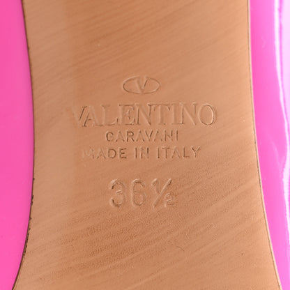 Valentino Garavani Patent Tonal One Stud 100mm Pumps 36.5 Pink PP 8 of 9